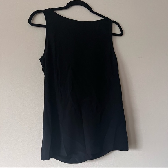 J.Crew Womens Silk Sleeveless V Neck Ruffle Front Blouse Top Size 4 - Picture 5 of 9